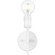 Axel 1 Light 4.75 inch Matte White Wall Sconce Wall Light in No Shade